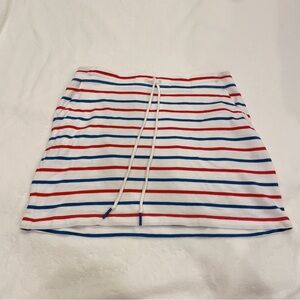 Vineyard Vines Red White and Blue striped mini skirt